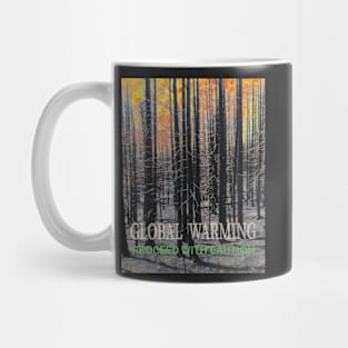 global warming caution Mug